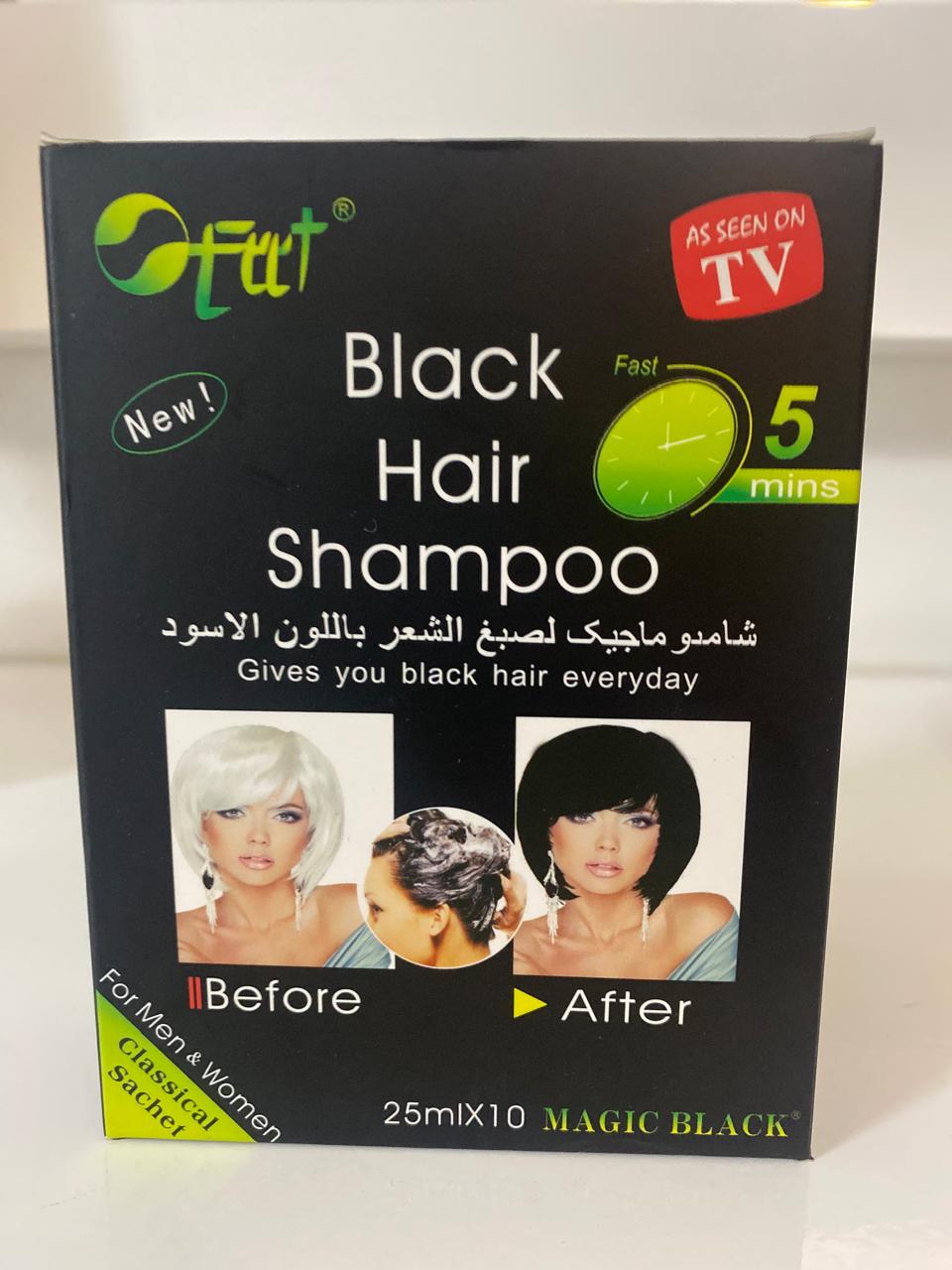 Shampoo Black Hair Canas 10 Sobres